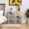 IRIS USA Front Entry Stackable Shoe Storage Box, Shoes Organizer